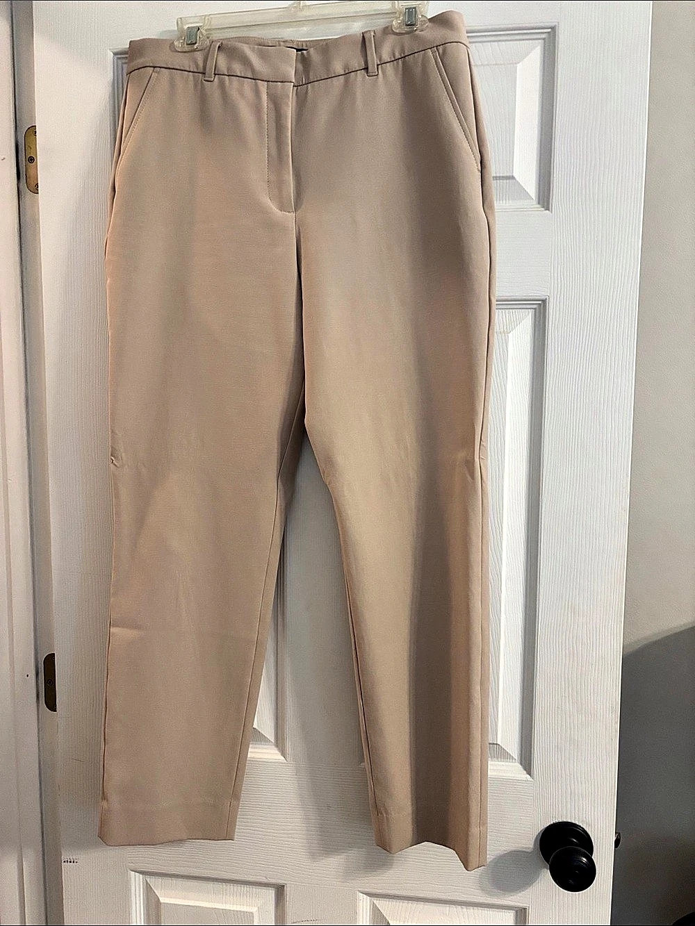 White House Black Market Elle Slim Trousers Brown 12L Like New